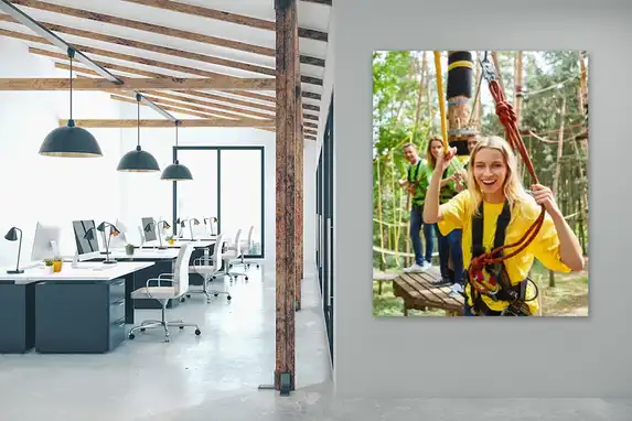 Foto geprint op forex heeft levendige kleuren.